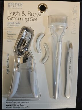Precision Beauty Lash & Brow Grooming Set - White